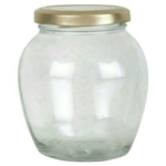 ⁦برطمان زجاجي شكل التفاحة⁩ - الصورة ⁦3⁩