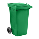 ⁦صندوق قمامة بالعجل 240 لتر⁩ - الصورة ⁦4⁩