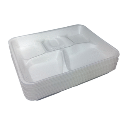 12 Inch Rectangular Foam Tray 5 in 1 (25pcs pack)
